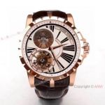 Swiss Copy Roger Dubuis Excalibur Tourbillon RDDBEX0216 Watch Rose Gold